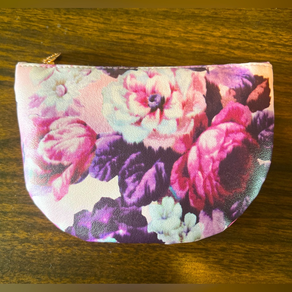 Makeup Pouch Flower Floral Small Bag IPSY bag